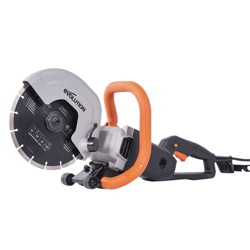 Evolution Concrete Saw with Diamond Blade, 9-in