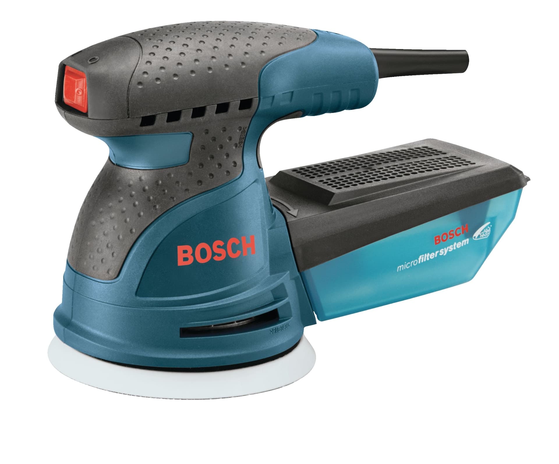Bosch ROS10 2.5A Corded Single Speed Random Orbital Sander/Polisher with Dust Canister, 5-in