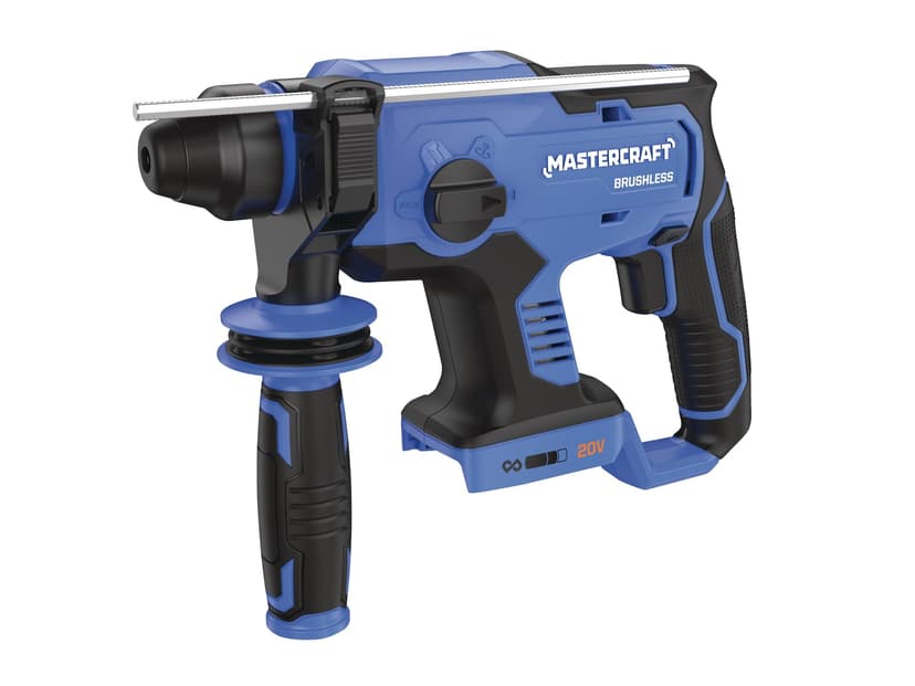 Mastercraft 20V Cordless 7/8-in Brushless Rotary Hammer Drill, SDS-Plus Chuck, Tool Only, PWR POD Compatible