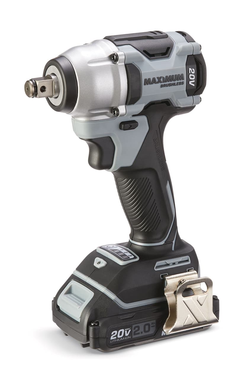 MAXIMUM 20V Brushless Impact Wrench Kit, 1/2-in