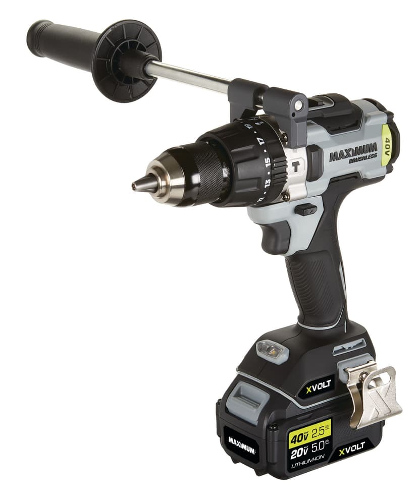 MAXIMUM 40V Brushless Hammer Drill/Driver Kit, 1/2-in