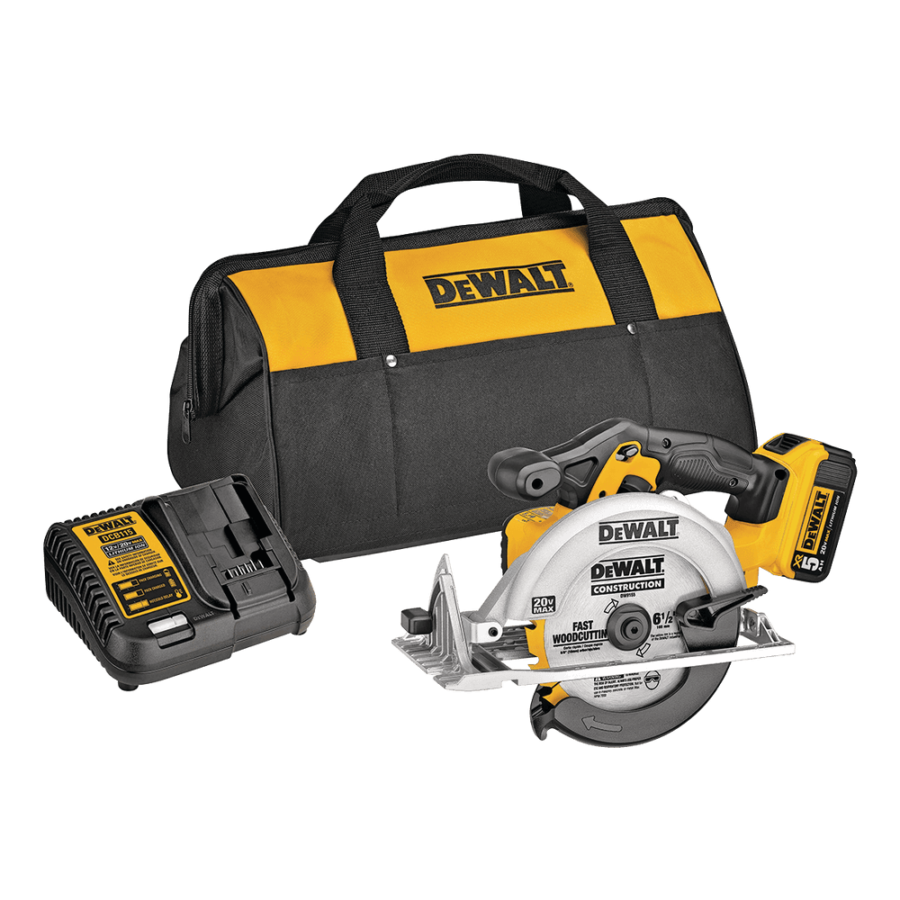 DEWALT DCS391P1 20V MAX Cordless Circular Saw Kit with E-Brake, 6-1/2-in