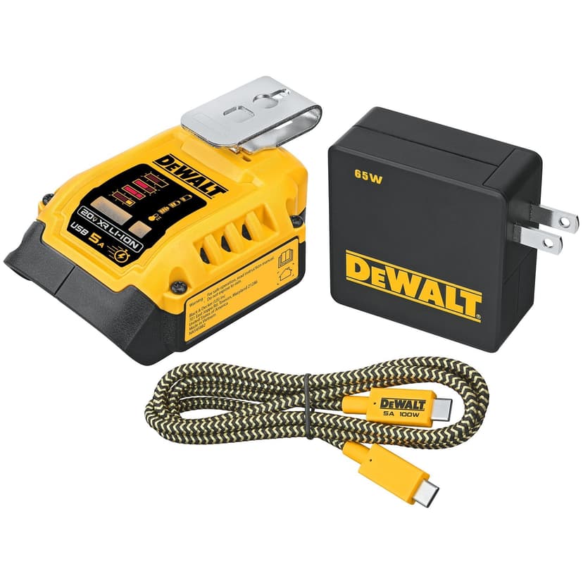 DEWALT 20V MAX*/ FLEXVOLT® USB Charging/Power Source Kit