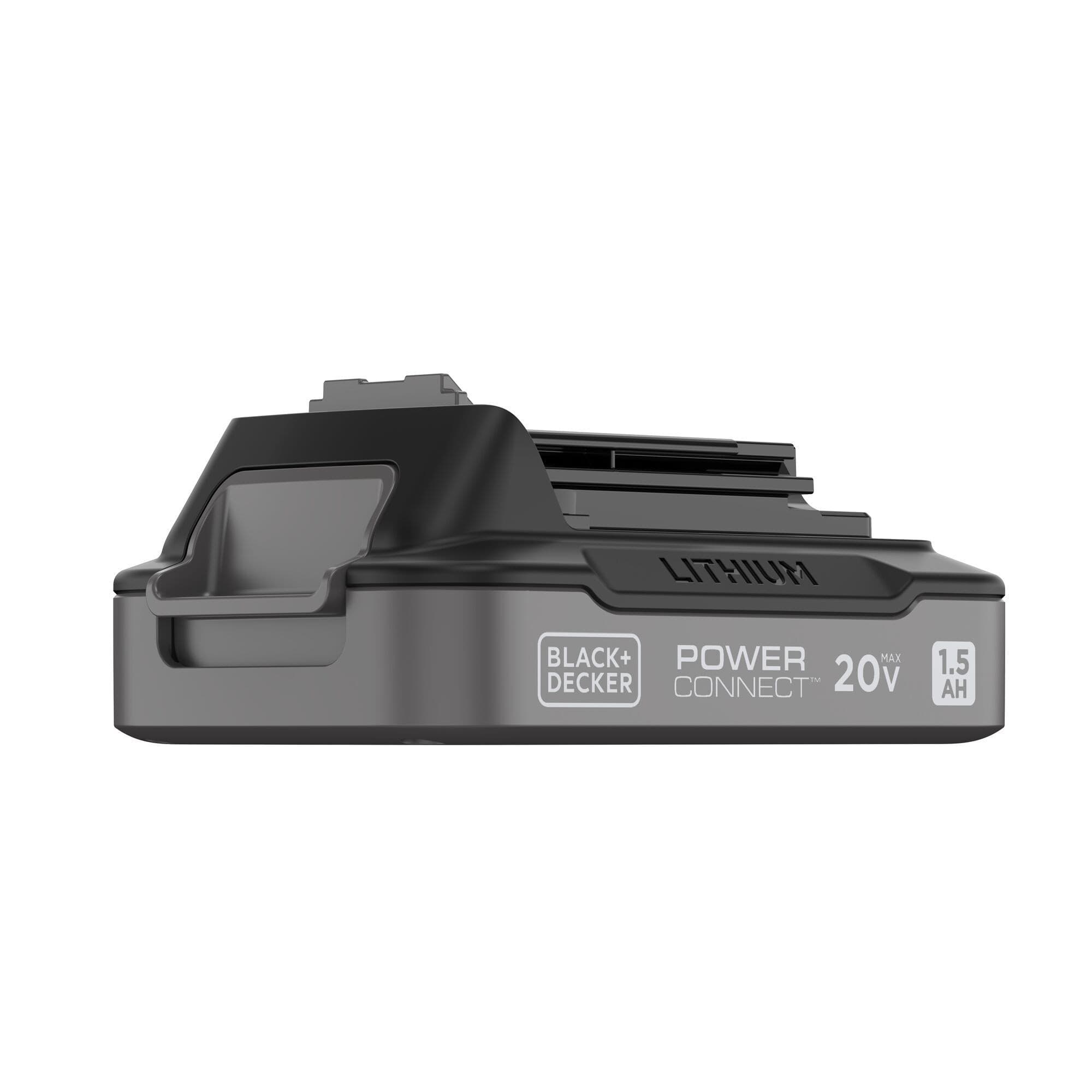 Black and Decker 20V MAX* POWERCONNECT™ 1.5 Ah Lithium-Ion Battery and Charger Kit