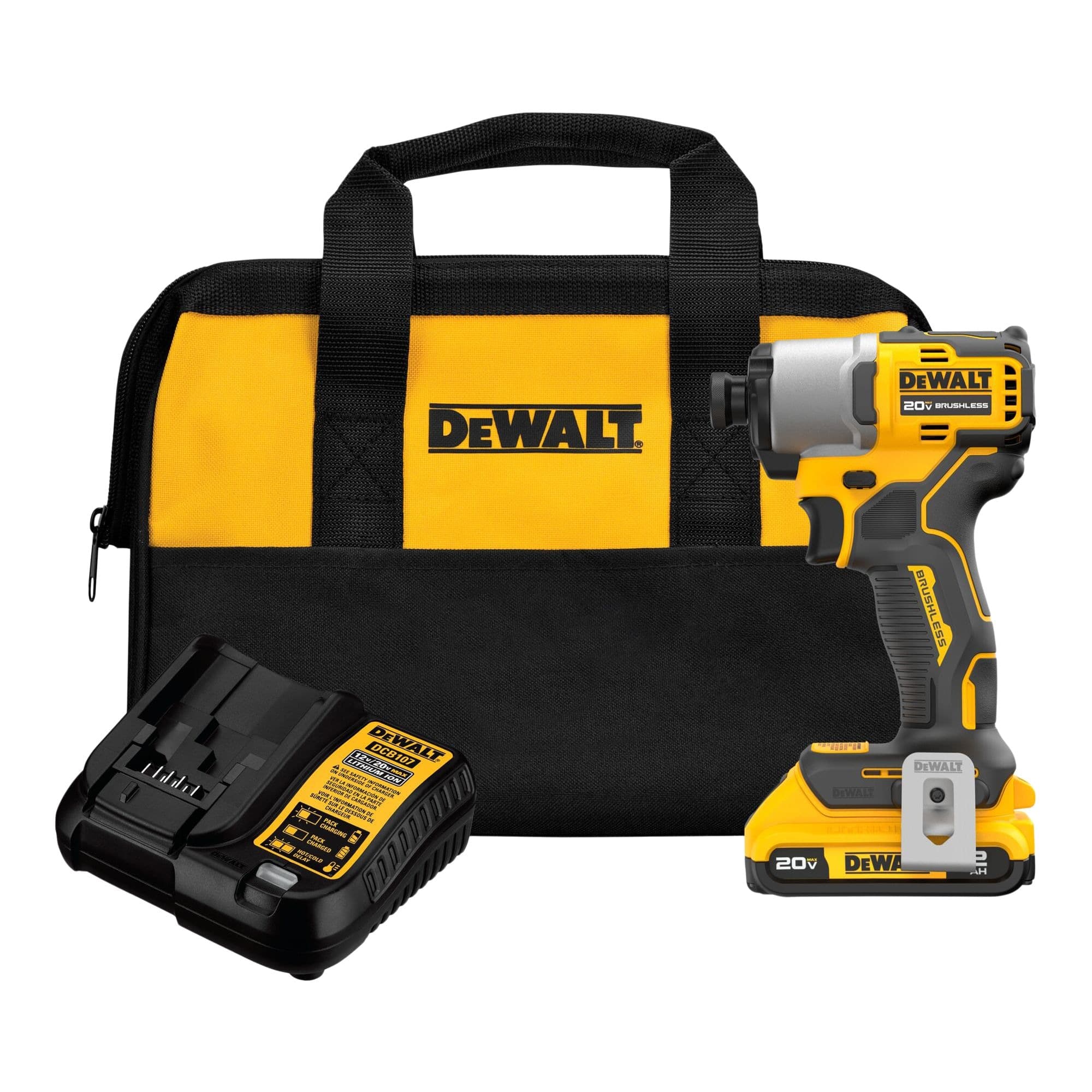 DEWALT DCF840D1 20V MAX Brushless Cordless 1/4-in Impact Driver