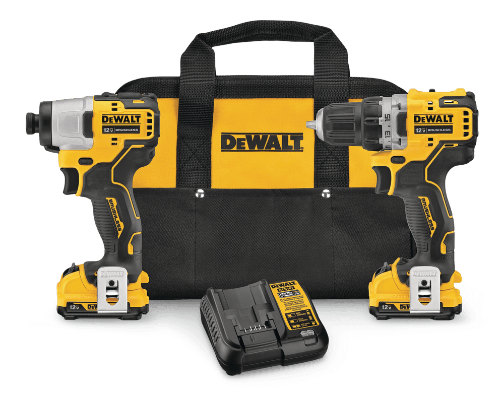 DEWALT DCK221F2 12V MAX XTREME Brushless Cordless Drill and Impact Driver Kit