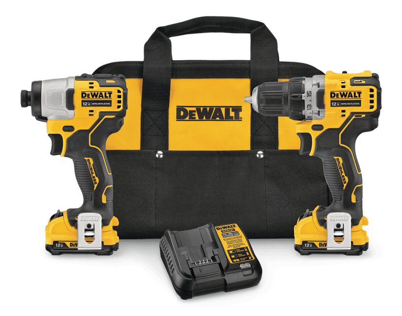 DEWALT DCK221F2 12V MAX XTREME Brushless Cordless Drill and Impact Driver Kit