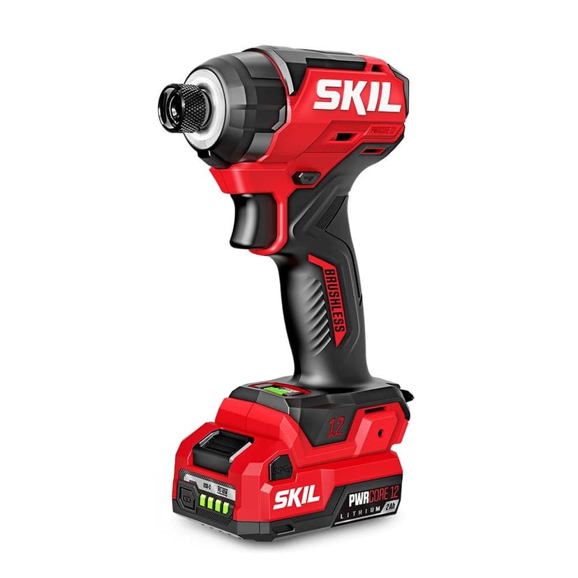 SKIL 12V Brushless 1/4-in. Compact Impact Driver with 2.0Ah USB-C Port Battery and 20W USB-C Charger (ID6744A-11)