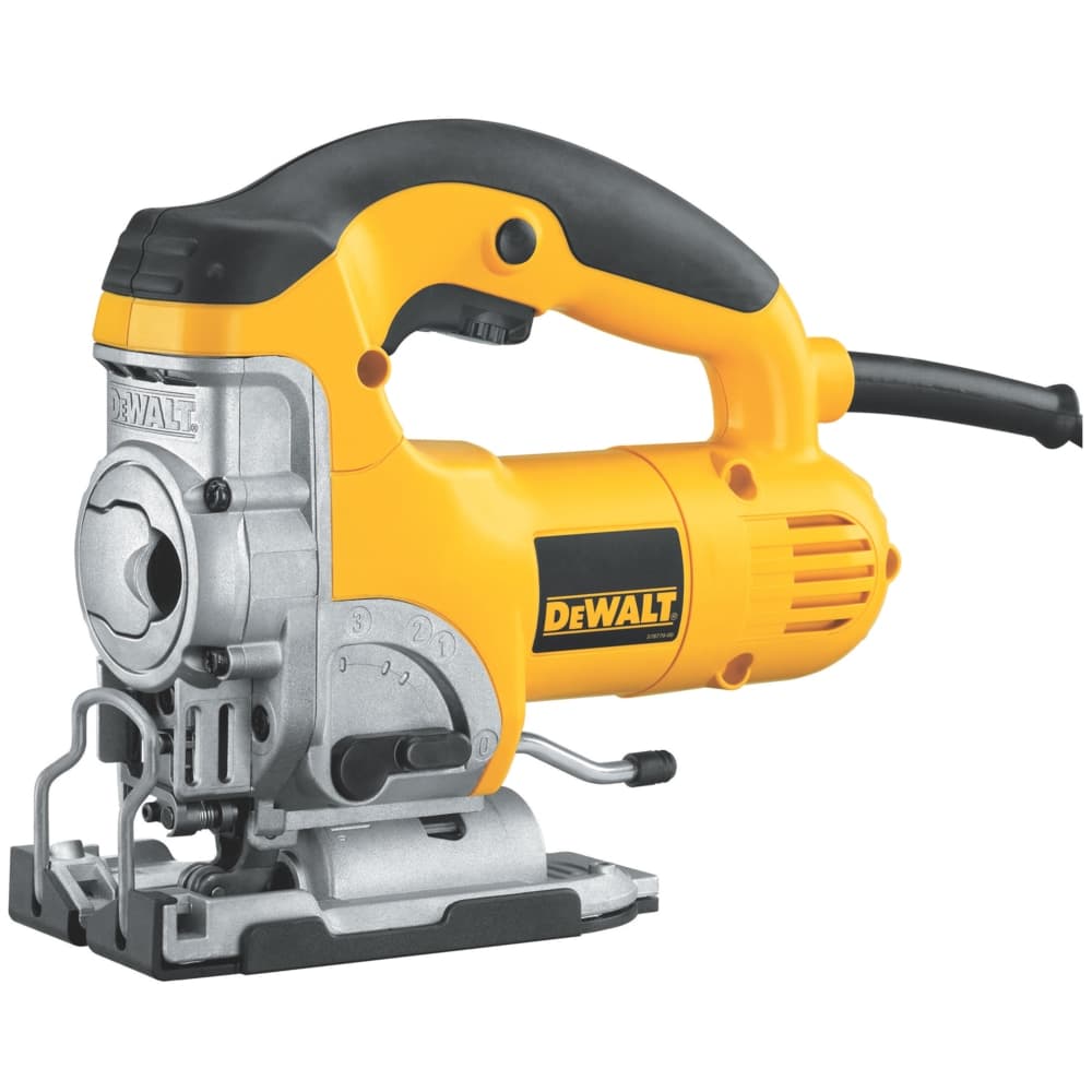 DEWALT DW331K 65A Keyless 4-Position Variable Speed T-Shank Jigsaw with Attachments & Hard Case
