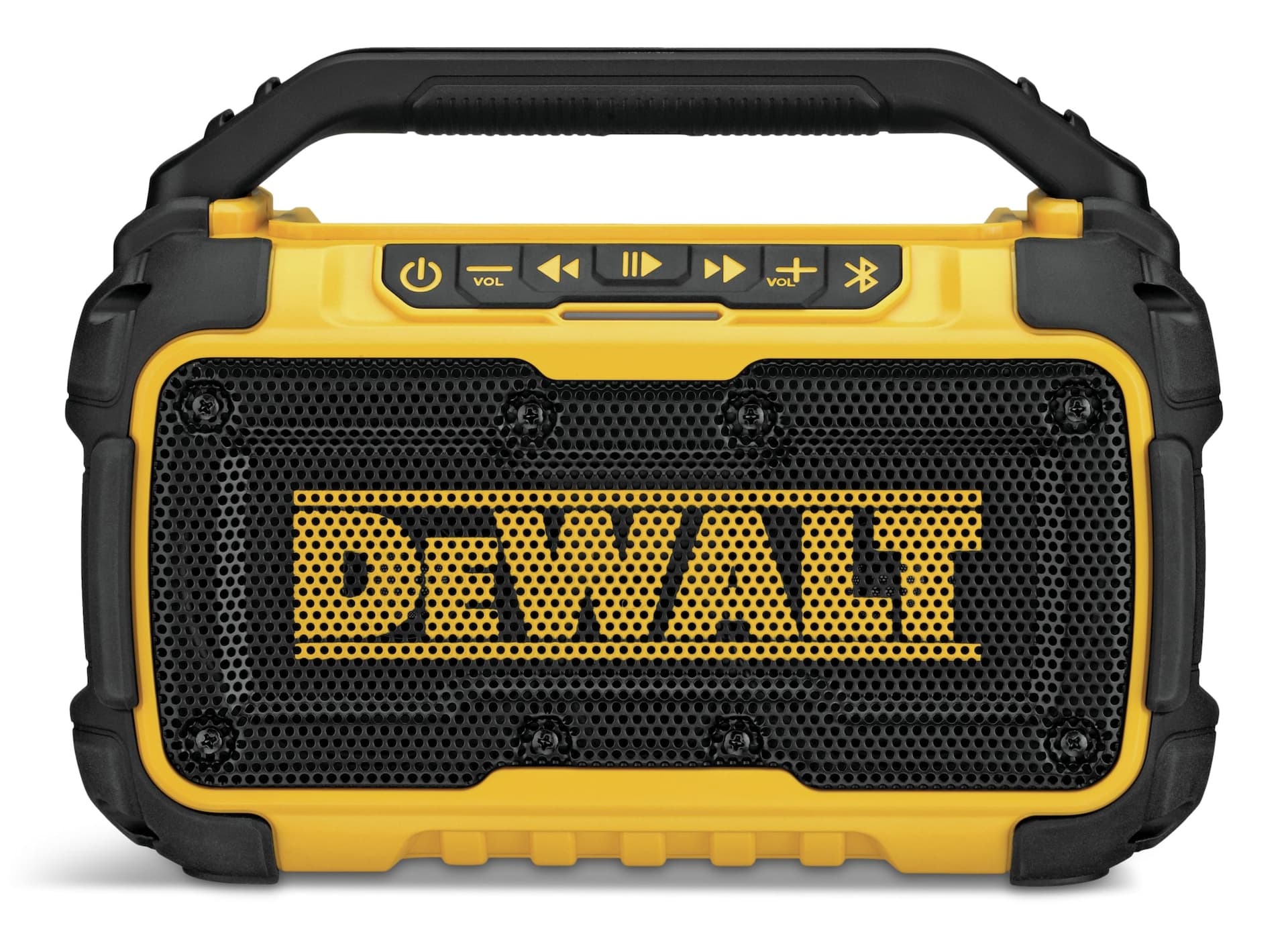 DEWALT DCR010B 12V/20V MAX Bluetooth Jobsite Speaker with AUX-In, USB Charging Port & AC Cord