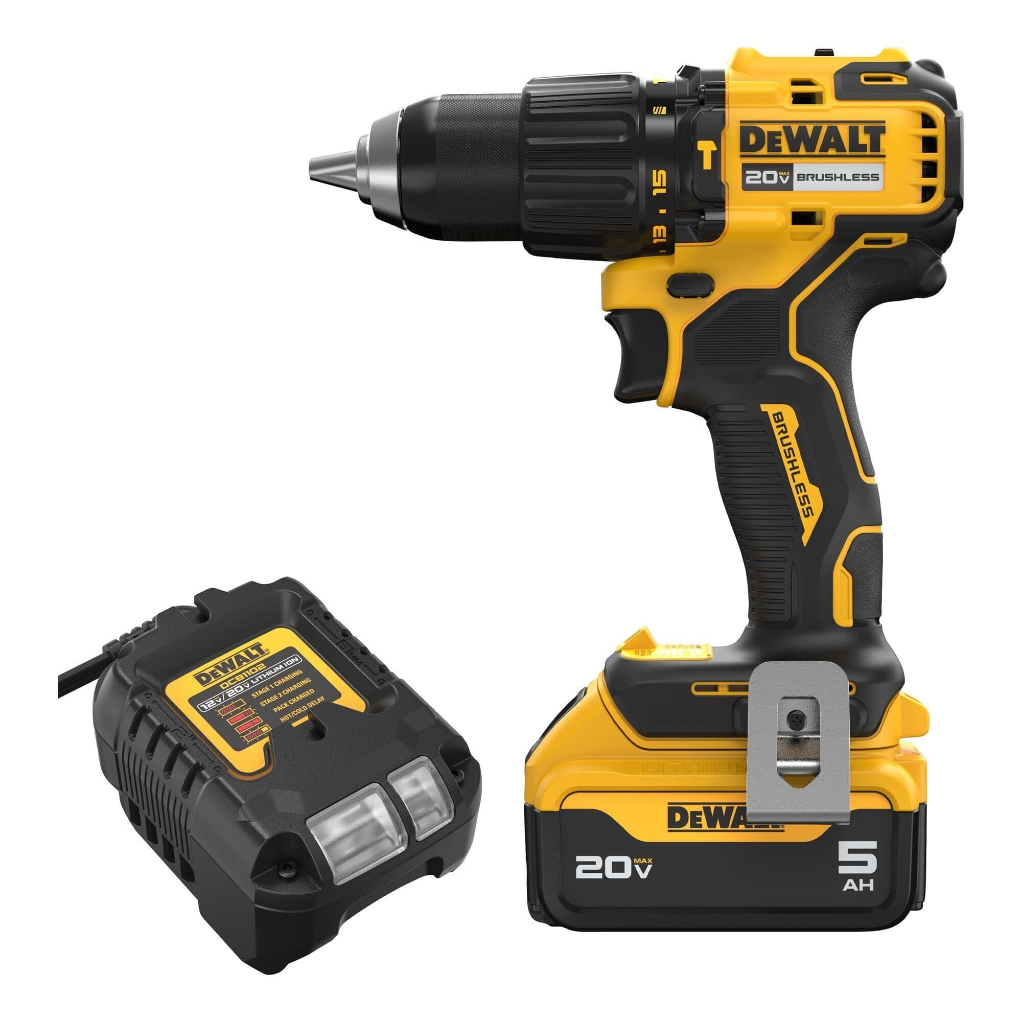 DeWALT 20V MAX Brushless 1/2-in Hammer Drill Kit