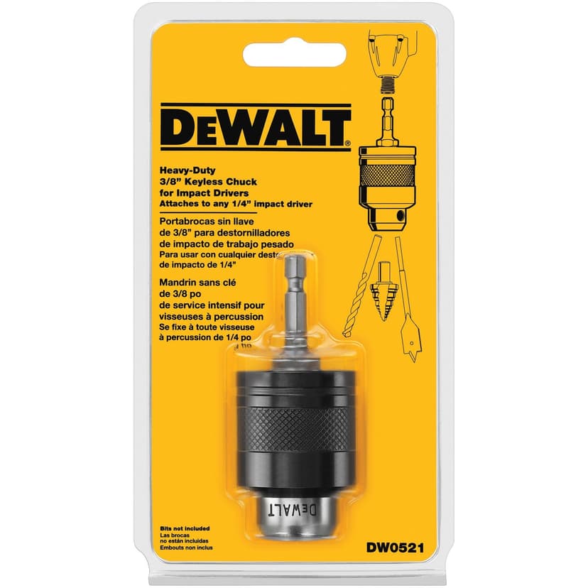 DEWALT DW0521 3/8-in Keyless Impact Accessory Chuck