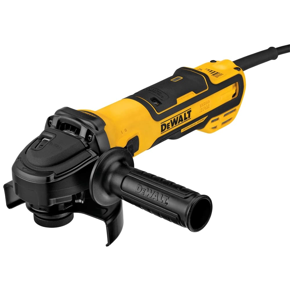 DEWALT DWE43231VS 5-in Brushless Variable Speed Barrel Grip Grinder with Slide Switch, Kickback Brake and Pipeline Cover