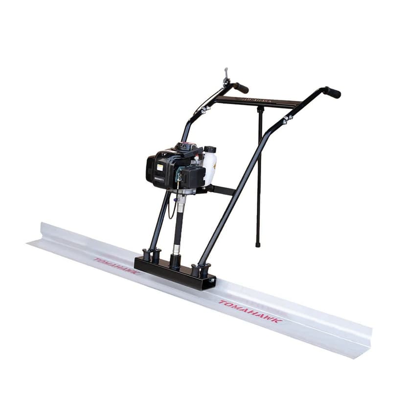 Tomahawk Power Screed with Single 10-ft Aluminum Concrete Screed Blade