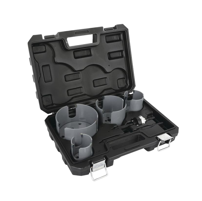 MAXIMUM Tungsten Carbide Tipped (TCT) Hole Saw Set for HVAC and Plumbing, 8-pc