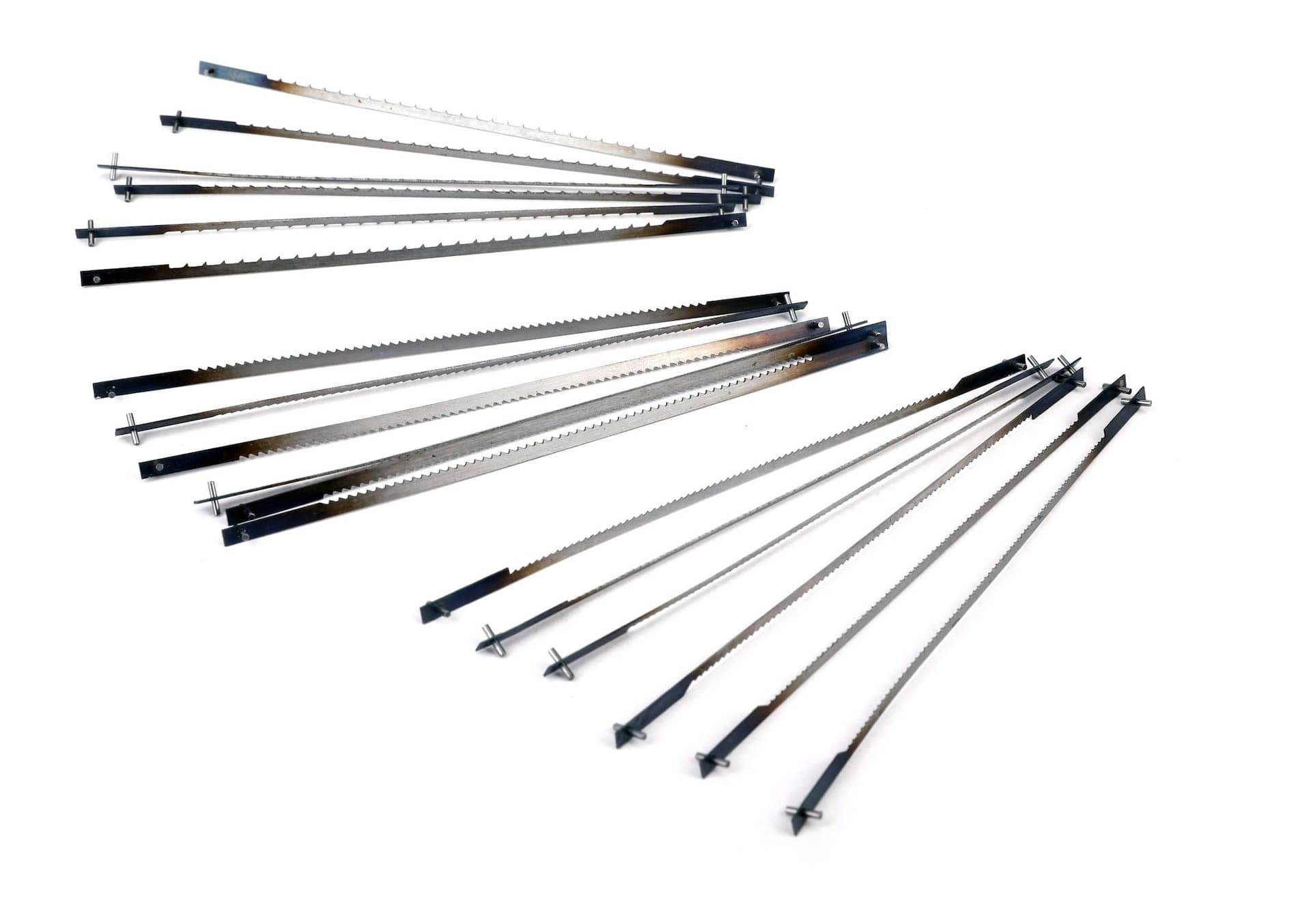 Hurricane 5-in Pin-End HCS Scroll Saw Blades for Plastic, Wood, 18-pk
