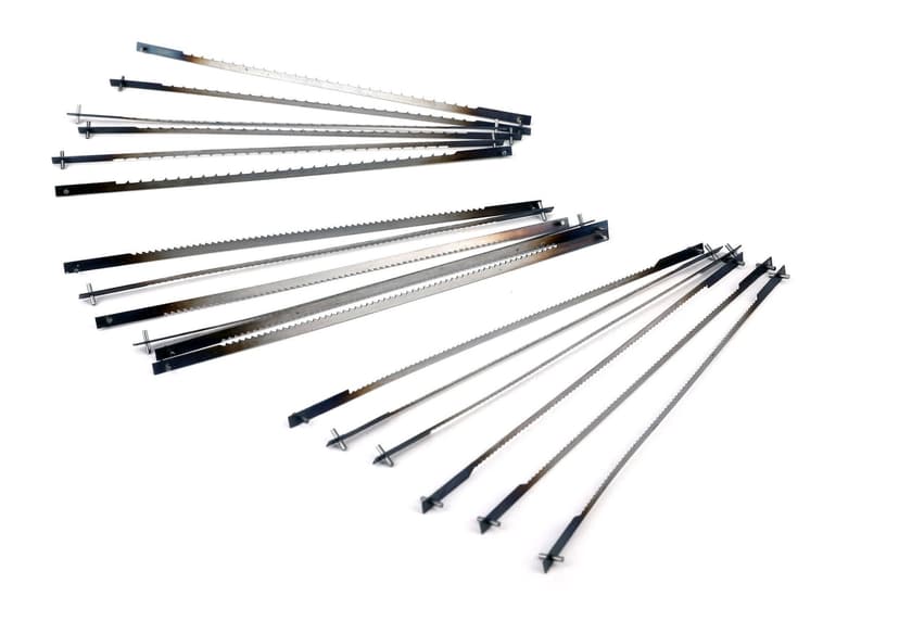 Hurricane 5-in Pin-End HCS Scroll Saw Blades for Plastic, Wood, 18-pk