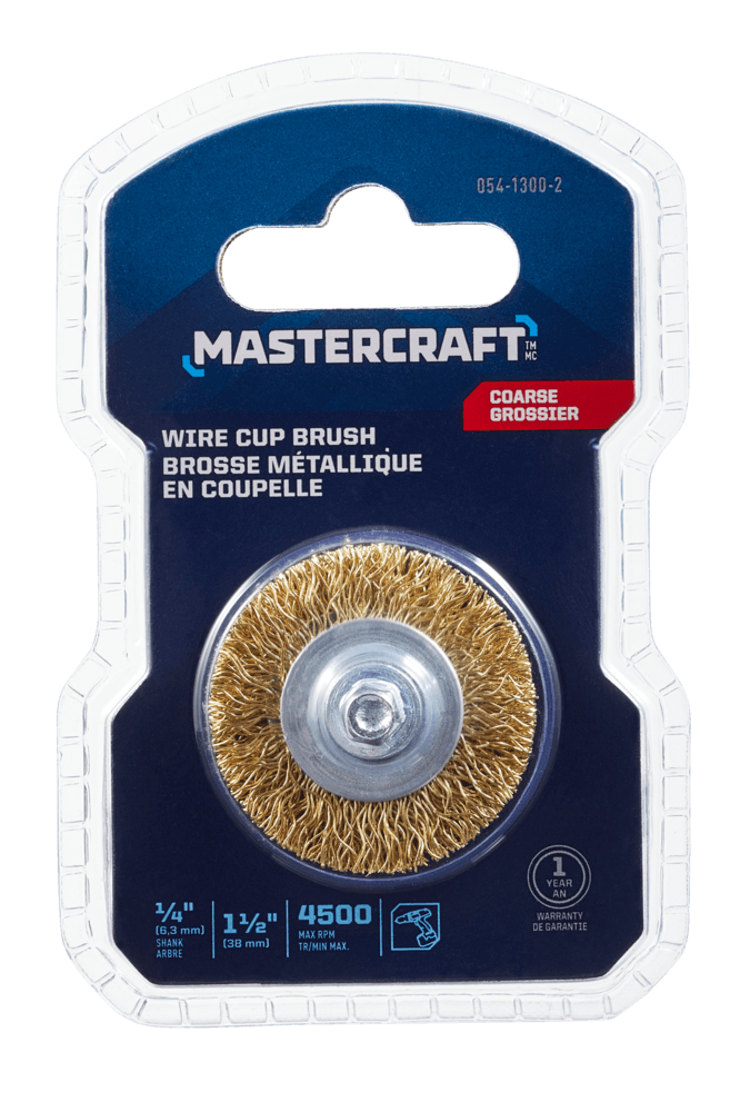 Mastercraft Coarse Wire Wheel Brush, 1.5-in