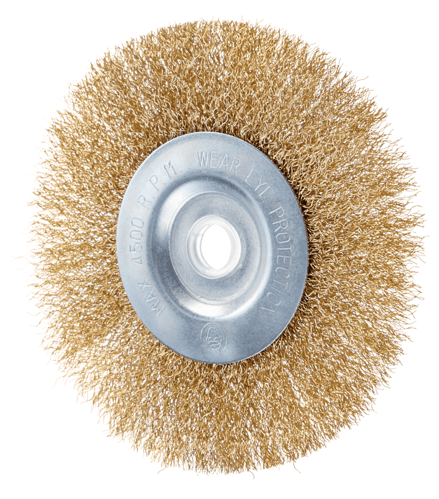 Mastercraft 5-in Carbon Steel Fine Wire Wheel Brush 1/2-in, 5/8-in Arbor