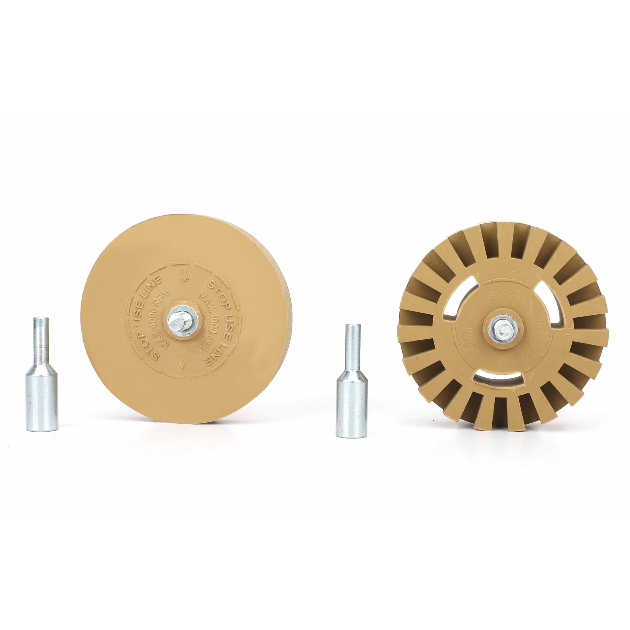 Mastercraft Rubber Adhesive Turbo-Style Eraser Wheel, 2-Pack