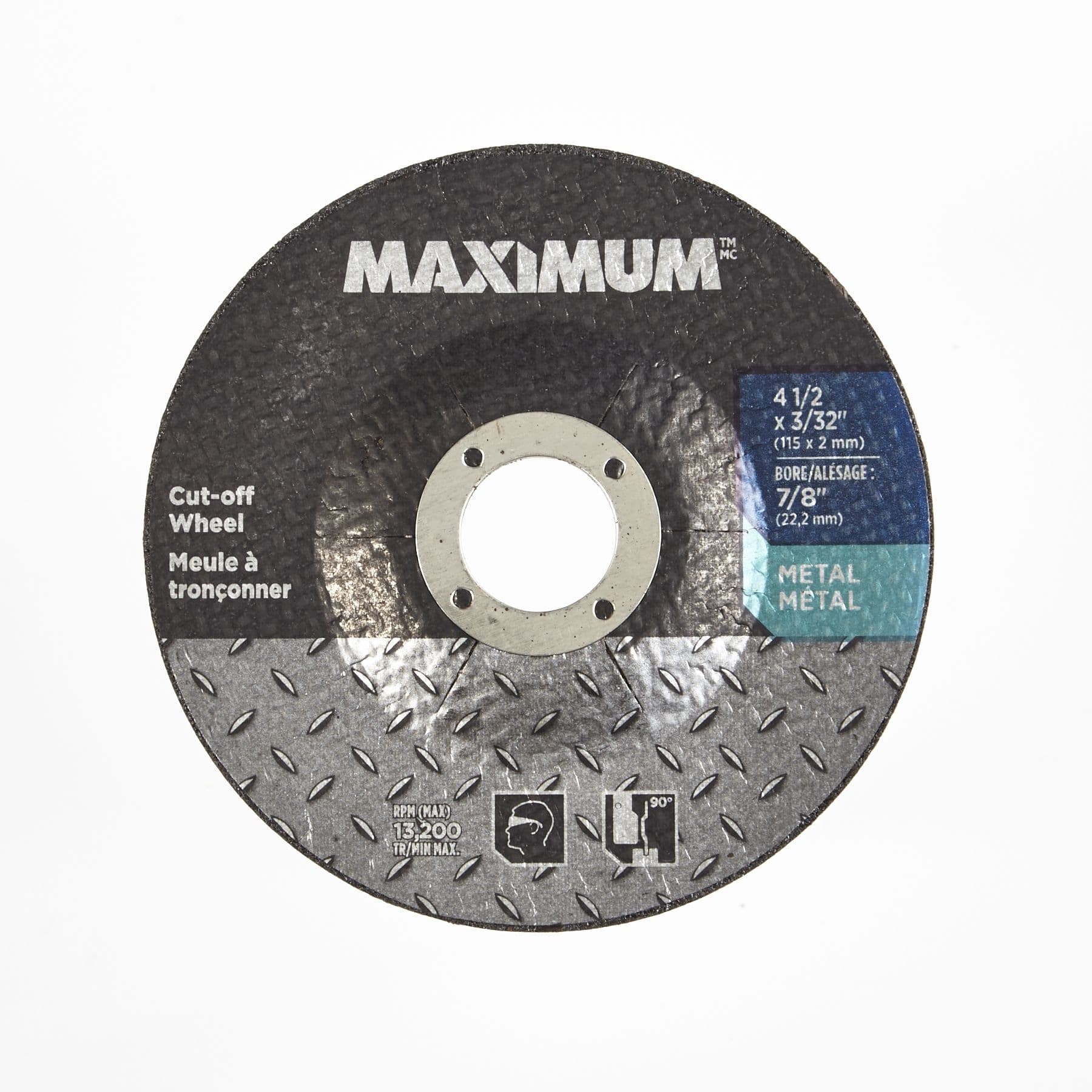 MAXIMUM 4-1/2-in x 3/32-in Type 27 Aluminum Oxide Cut-Off Wheel for Metal