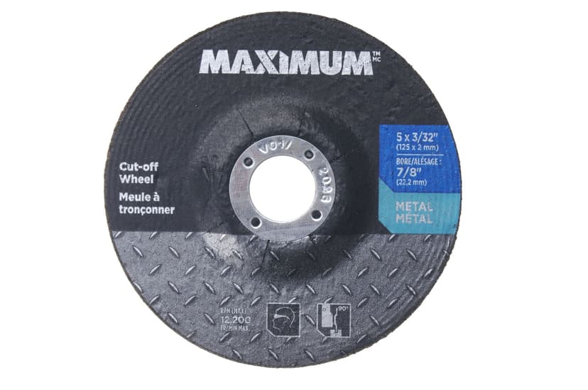 MAXIMUM 5-in x 3/32-in Type 27 Aluminum Oxide Cut-Off Wheel for Metal