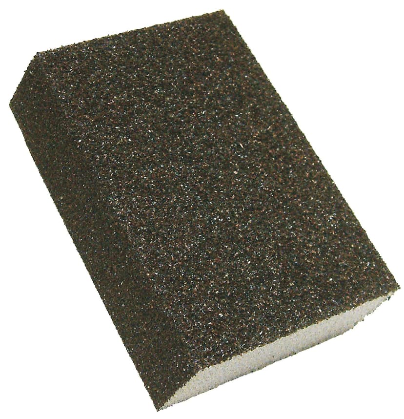 Mastercraft 4-7/8 x 2-7/8-in Aluminum Oxide Dual-Angle Sanding Sponge, Coarse Grit