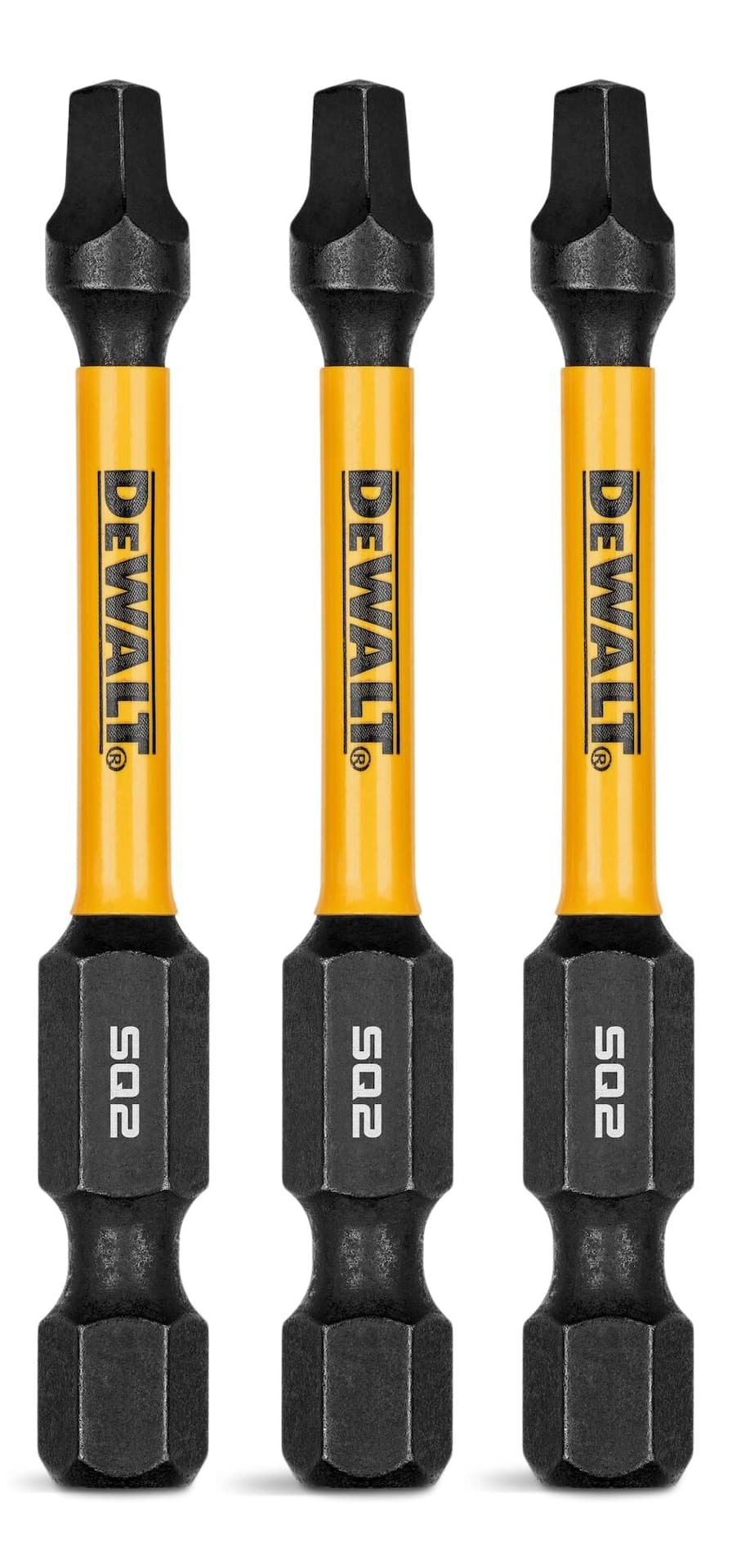 DEWALT Square SQ2 Impact Ready Screw Driver Bits, 2.25-in, 3-pk