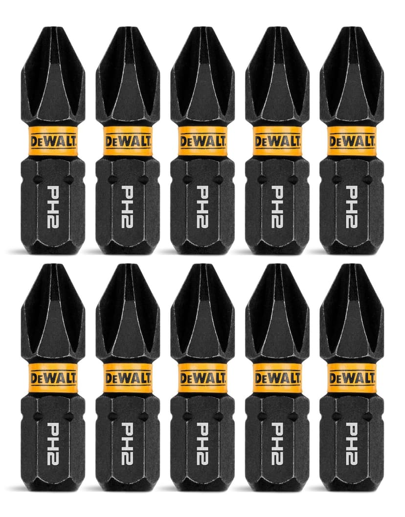 DEWALT Phillips PH2 Impact Ready Screw Driver Bits, 1-in, 10-pk