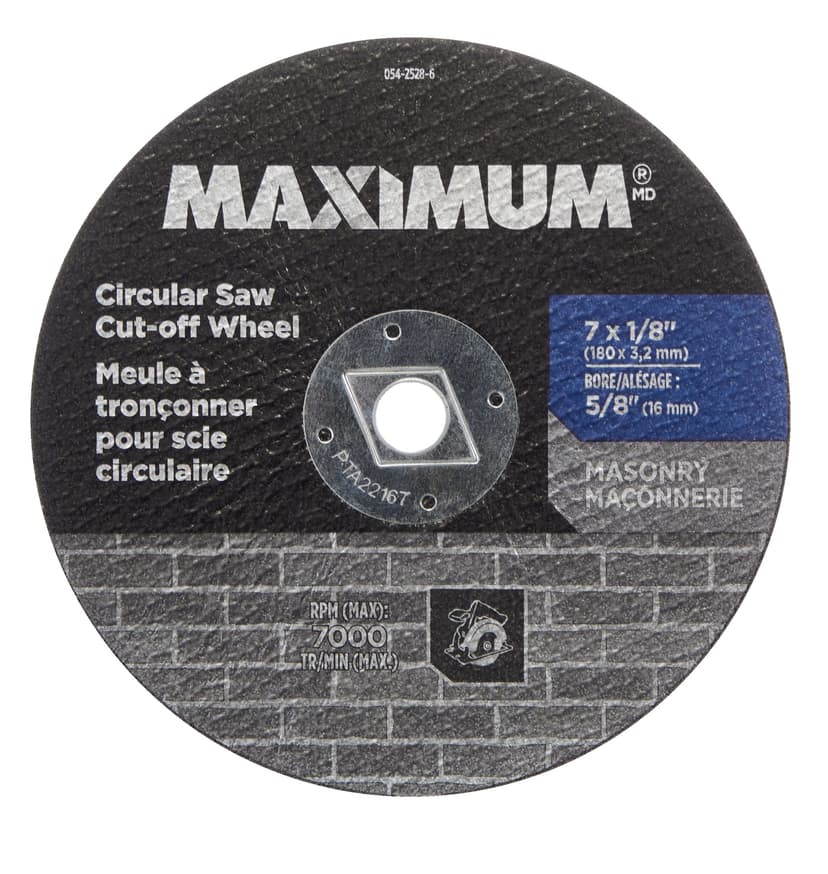 MAXIMUM 7 x 1/8-in Carbide Circular Saw Cut off Wheel for Masonry