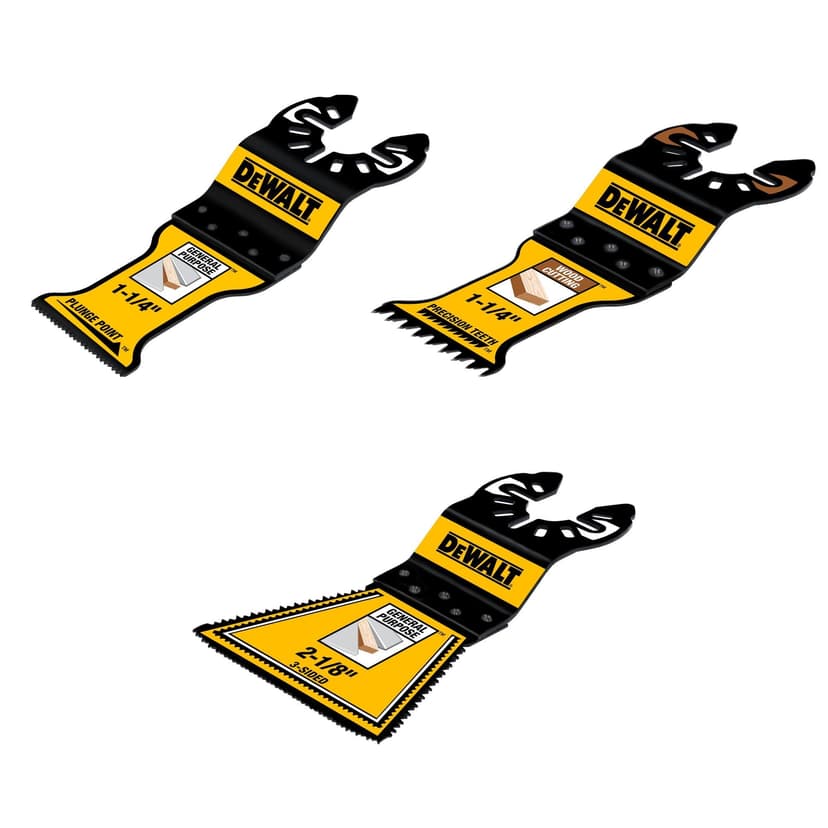Dewalt Oscillating Blade Set, 3-Piece