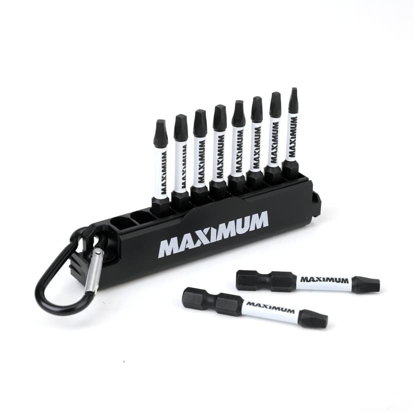 MAXIMUM Mix Square Head Carabiner Clip Set, 10-pc