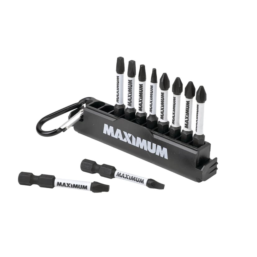 MAXIMUM Square Head & Phillips Carabiner Clip Set, 10-pc