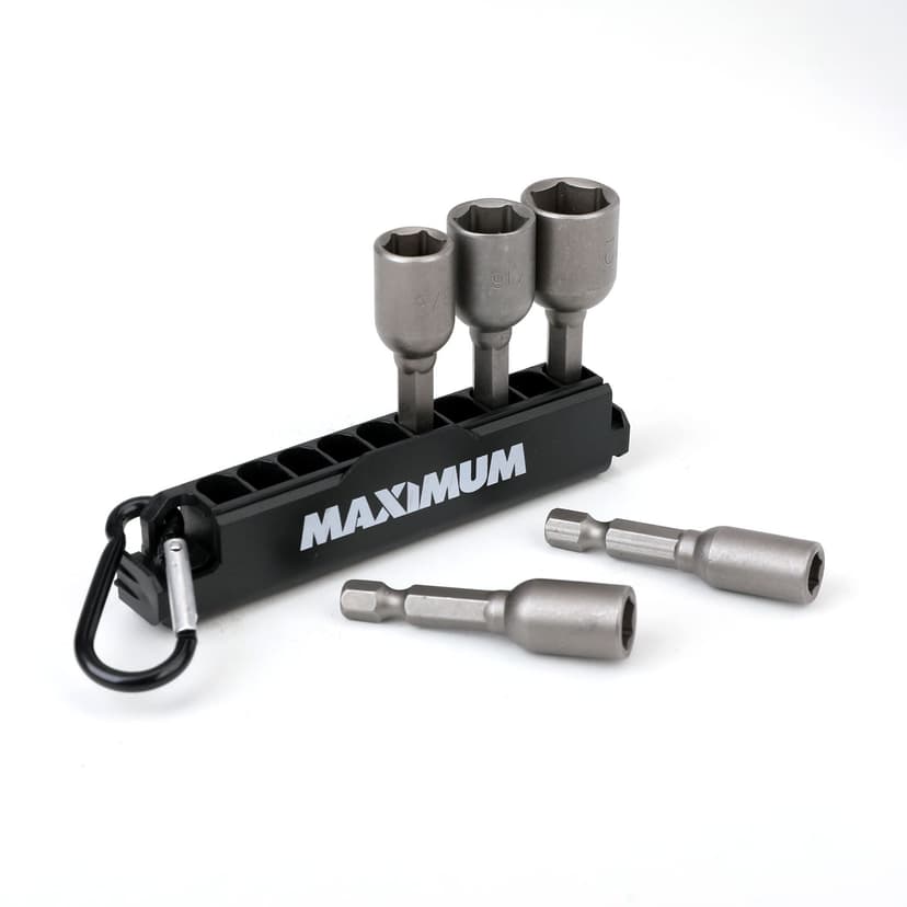 MAXIMUM Impact Nut Setter Carabiner Clip Set, 5-pc