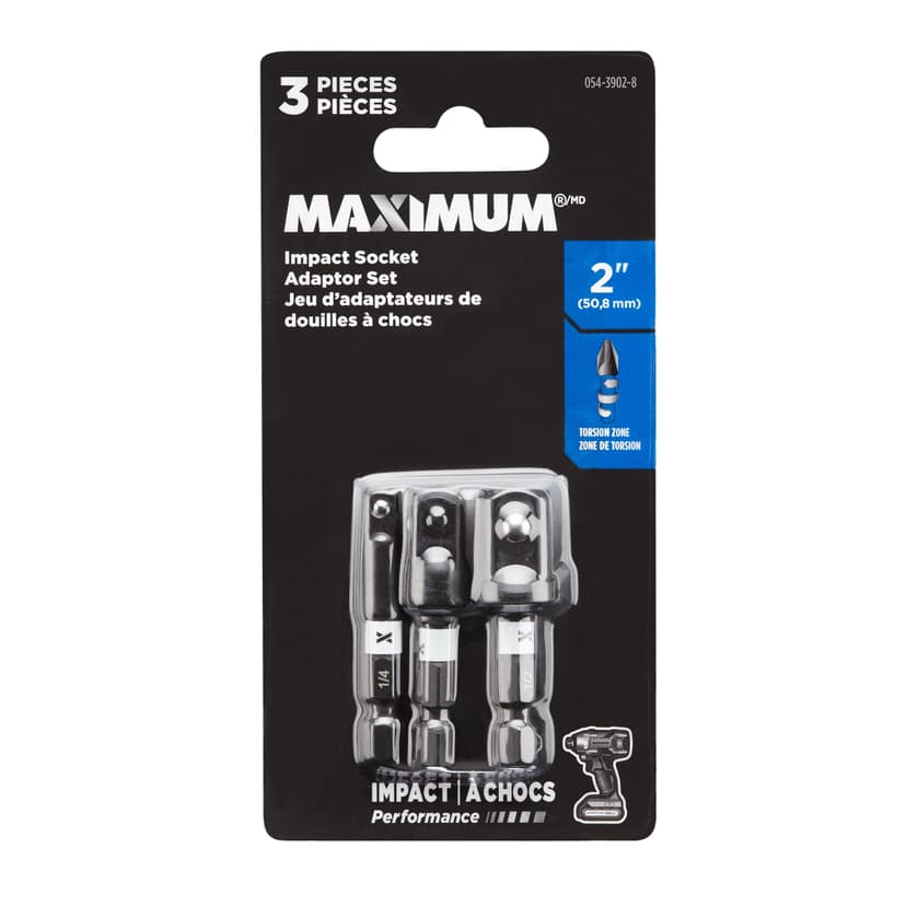 MAXIMUM 3-pc 2-in Socket Adapter