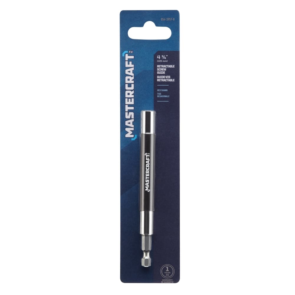 Mastercraft Retractable Screw/Bit Holder, 4-3/4-in