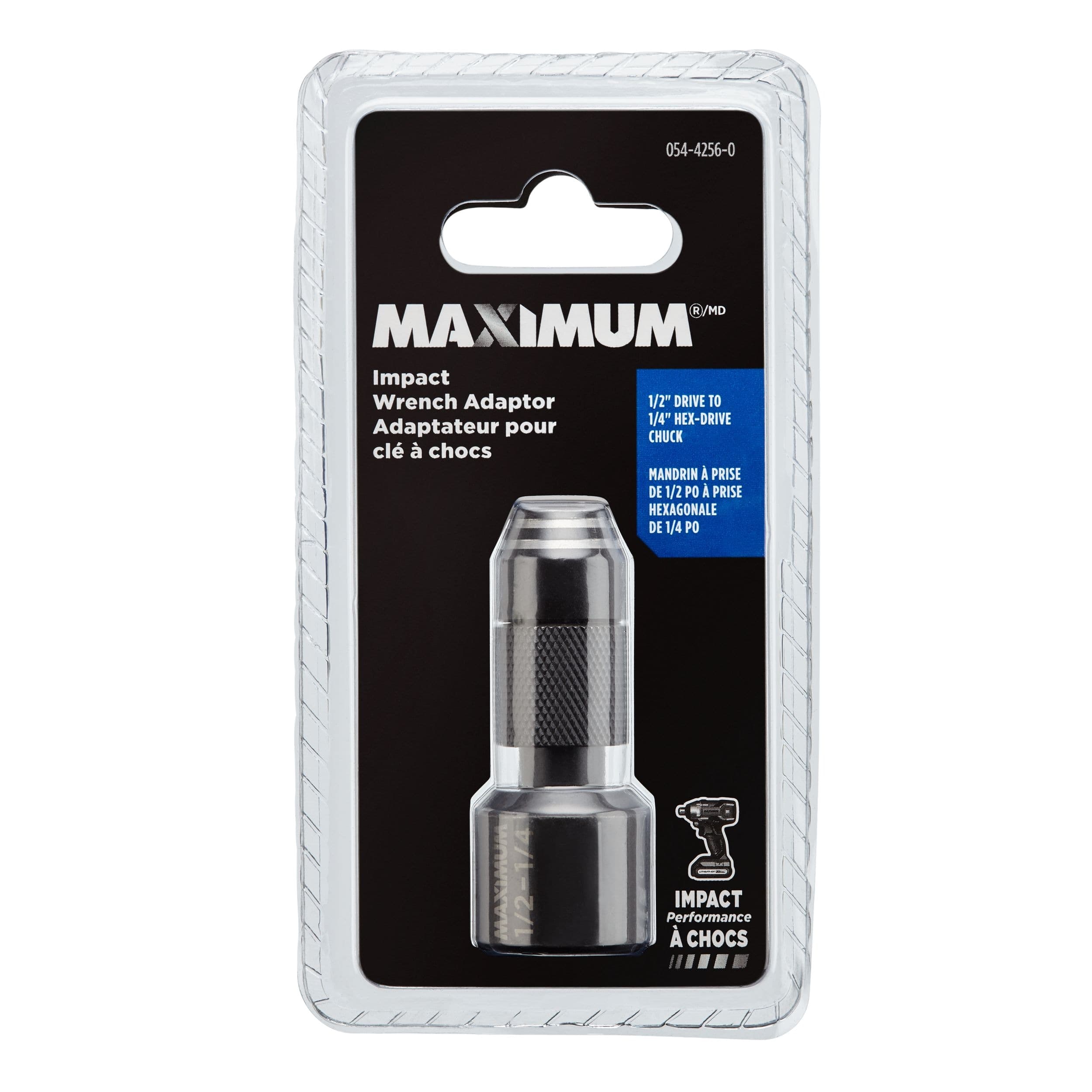 MAXIMUM Impact Wrench Adaptor, 1.2-in to 1/4-in