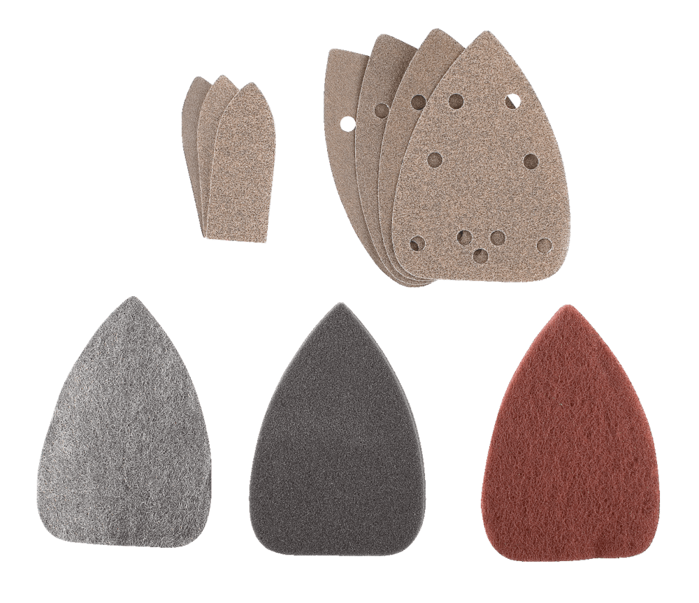 Mastercraft Aluminum Oxide Detail Mouse Sandpaper Set for Wood, Metal, Plastic, 27-pc