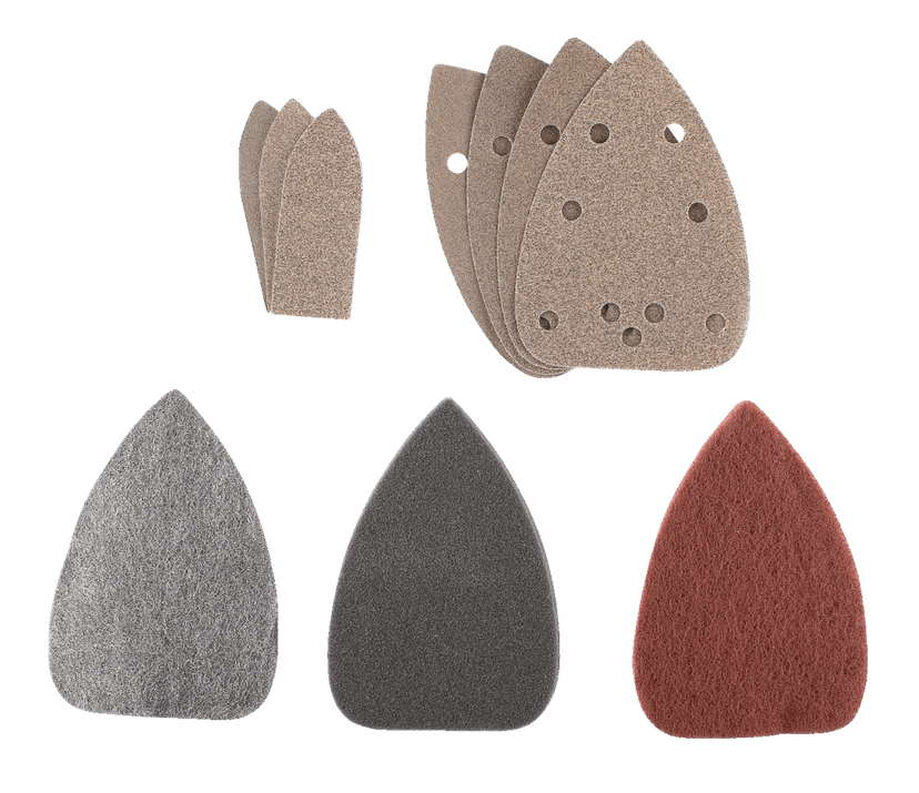 Mastercraft Aluminum Oxide Detail Mouse Sandpaper Set for Wood, Metal, Plastic, 27-pc