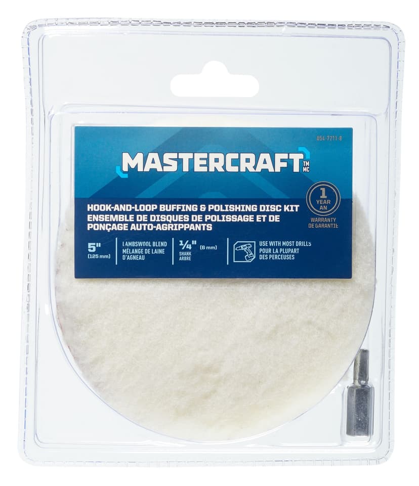 Mastercraft 5-in Hook & Loop Buffing & Polishing Disc Set