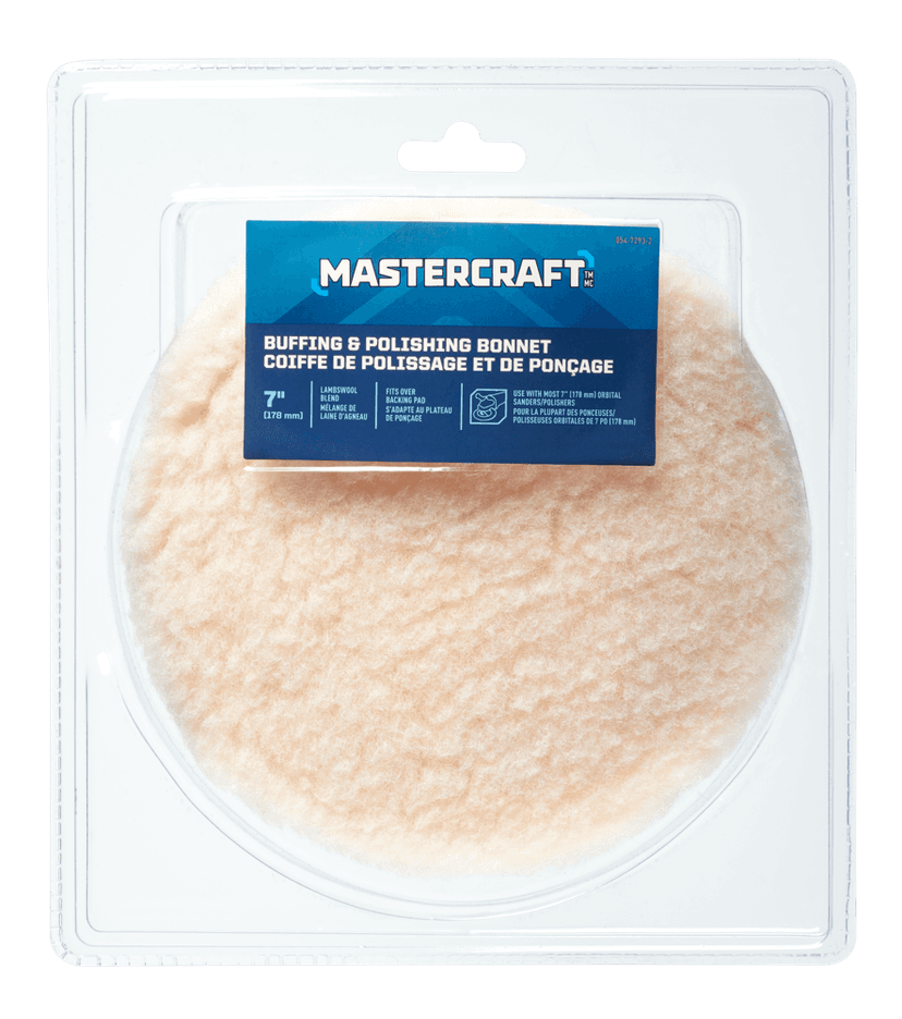 Mastercraft 7-in Lambswool Polishing Bonnet