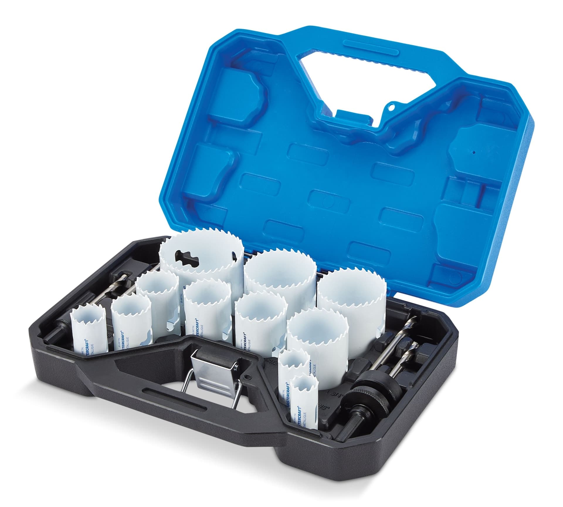 Mastercraft Bi-Metal Hole Saw Set for Wood, Metal and Plastic, 17-pc