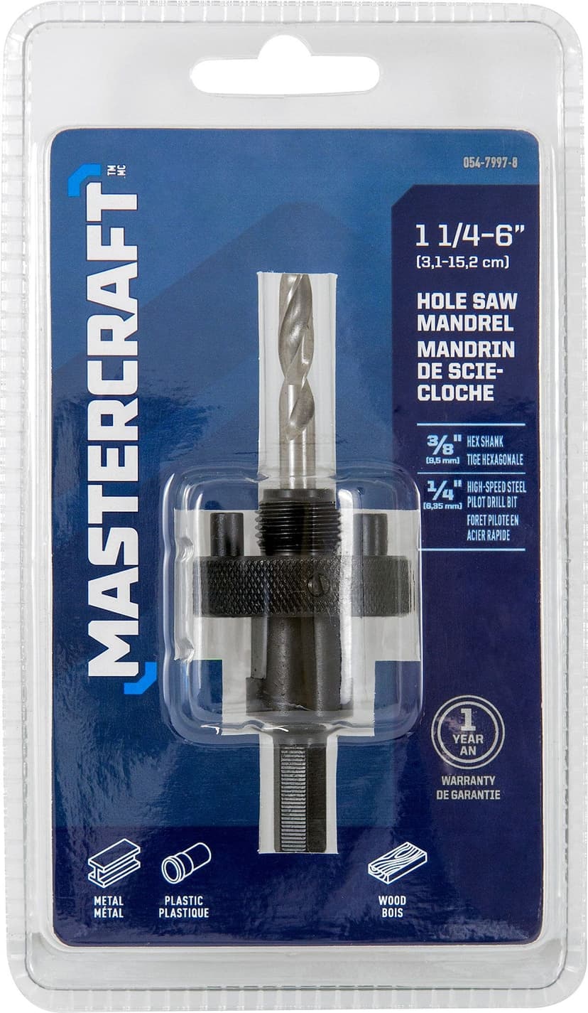 Mastercraft Bi-Metal Mandrel, Large, 1-1/4-in to 6-in