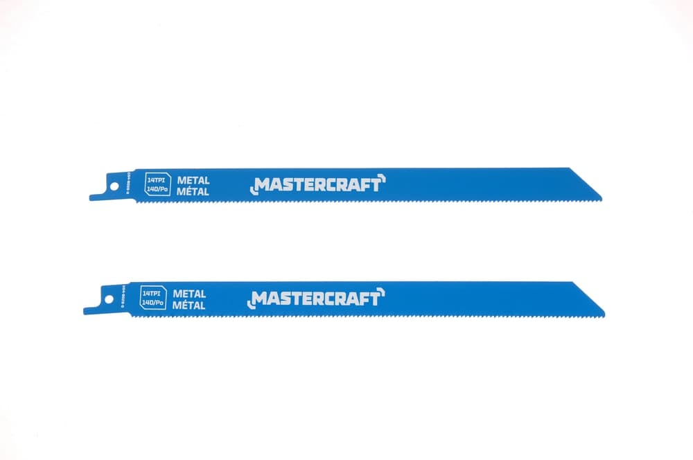 Mastercraft 6-in 14-TPI HSS Reciprocating Saw Blades for Wood, Metal, Plastic, 2-pk