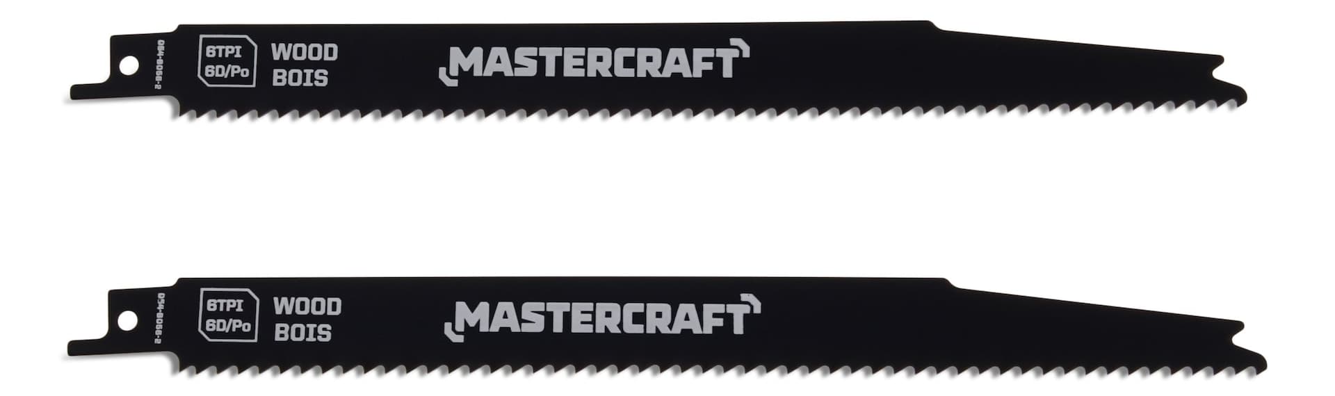 Mastercraft 9-in 6 TPI Cobalt Reciprocating Saw Blades for Wood, 2-pk
