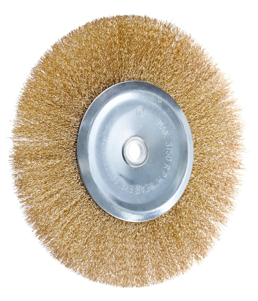 Mastercraft 8-in Crimped Steel Coarse Wire Wheel Brush, 5/8-in Arbor