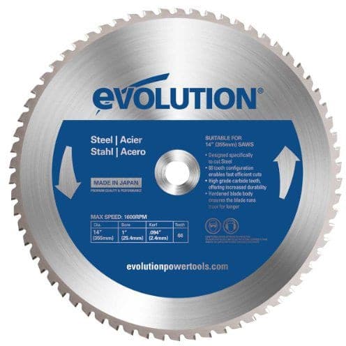 Evolution 14-in 66T Carbide Tipped Circular Saw Blade for Ferrous Metal