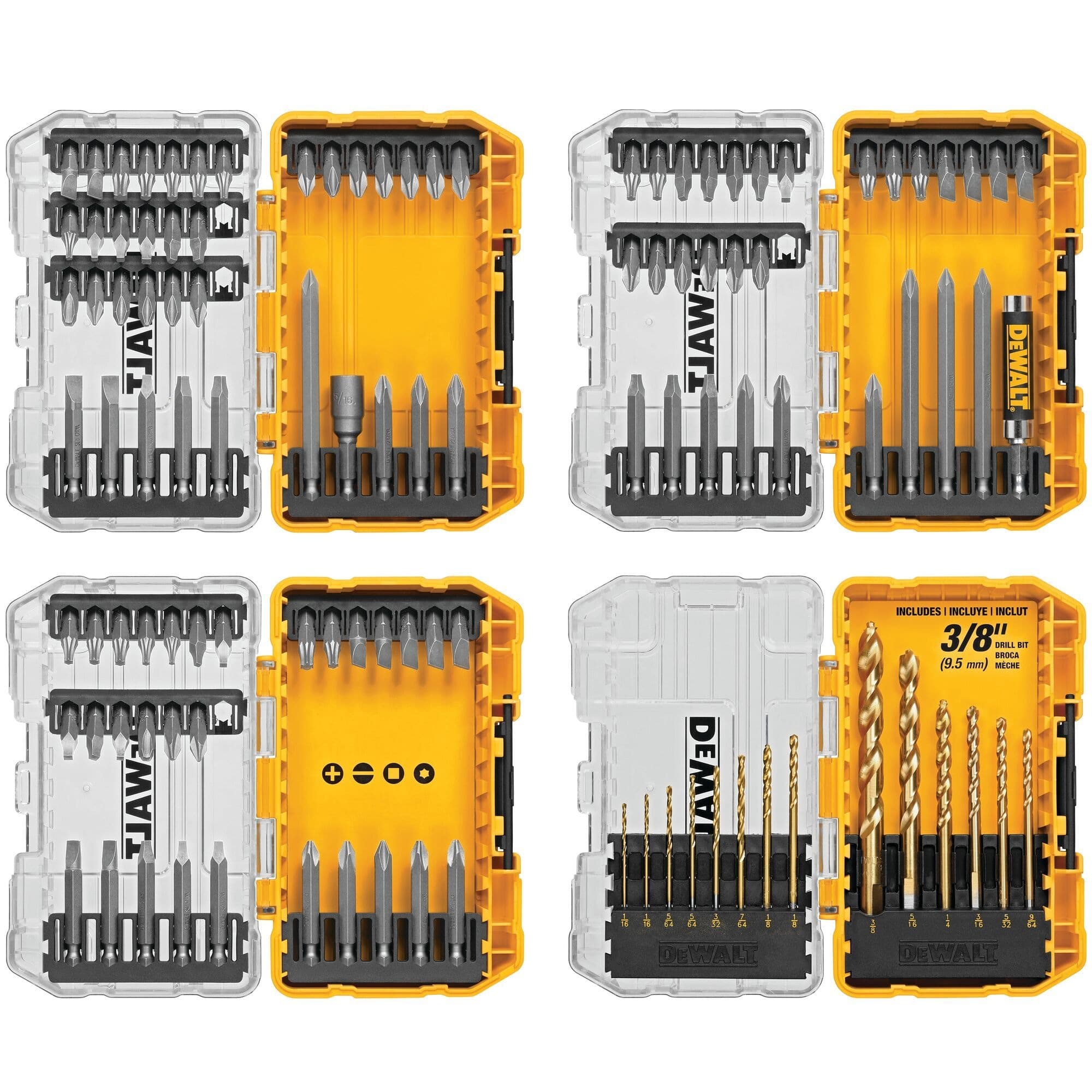 DEWALT DWA110SETDT Assorted Screwdriving & Drill Bit Set, 110-pc
