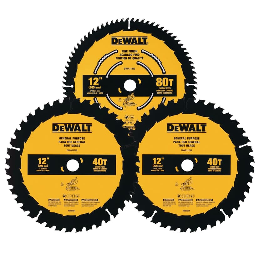 DeWALT DWA112CMB3 12-in Circular Saw Blades, 3-pk