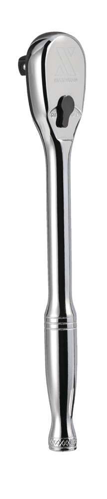 MAXIMUM 1/4-in Drive 90-Tooth Ratchet, CRV, Nickel-Chrome Plating, 6-in